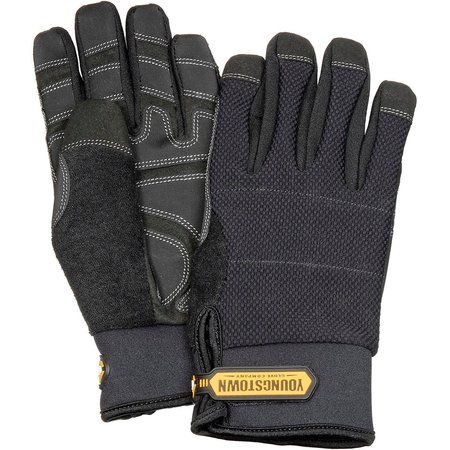 YOUNGSTOWN GLOVE Waterproof All Purpose Gloves, Waterproof Winter Plus, Black, Large 03-3450-80-L